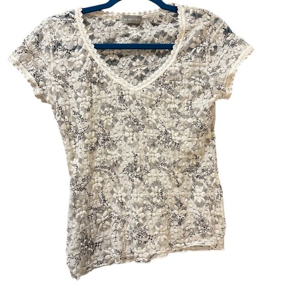 Per Una 90s-Style Sheer Floral Blouse | Size 12 - Picture 1 of 5